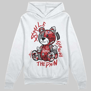 Jordan 8 Retro Bugs Bunny (2025) DopeSkill Hoodie Sweatshirt Smile Through The Pain Graphic Streetwear - White
