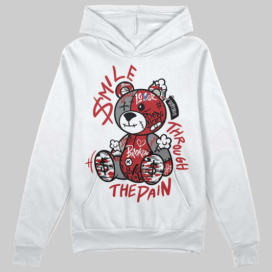 Jordan 8 Retro Bugs Bunny (2025) DopeSkill Hoodie Sweatshirt Smile Through The Pain Graphic Streetwear - White