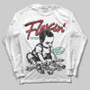 Jordan 3 Mexico 'El Vuelo' DopeSkill T-Shirt Long Sleeve T-Shirt Flexin' Graphic Streetwear - White