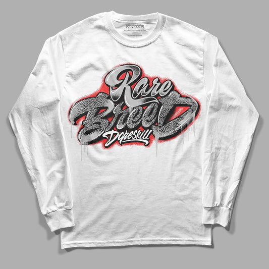 Jordan Spizike Low Bred DopeSkill Long Sleeve T-Shirt Rare Breed Type Graphic Streetwear - White 