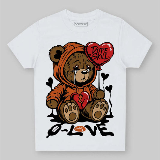 Jordan 1 Retro High OG Shattered Backboard (2025) DopeSkill Toddler Kids T-shirt Broken Bear Graphic Streetwear - White