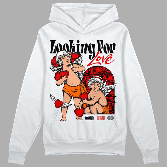 Jordan 1 Retro High OG "Satin Bred" DopeSkill Hoodie Sweatshirt Looking For Love Graphic Streetwear - White