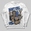 Awake NY x Jordan 5 Retro 'Black Racer Blue' DopeSkill Long Sleeve T-Shirt Don't Kill My Vibe Graphic Streetwear - White 