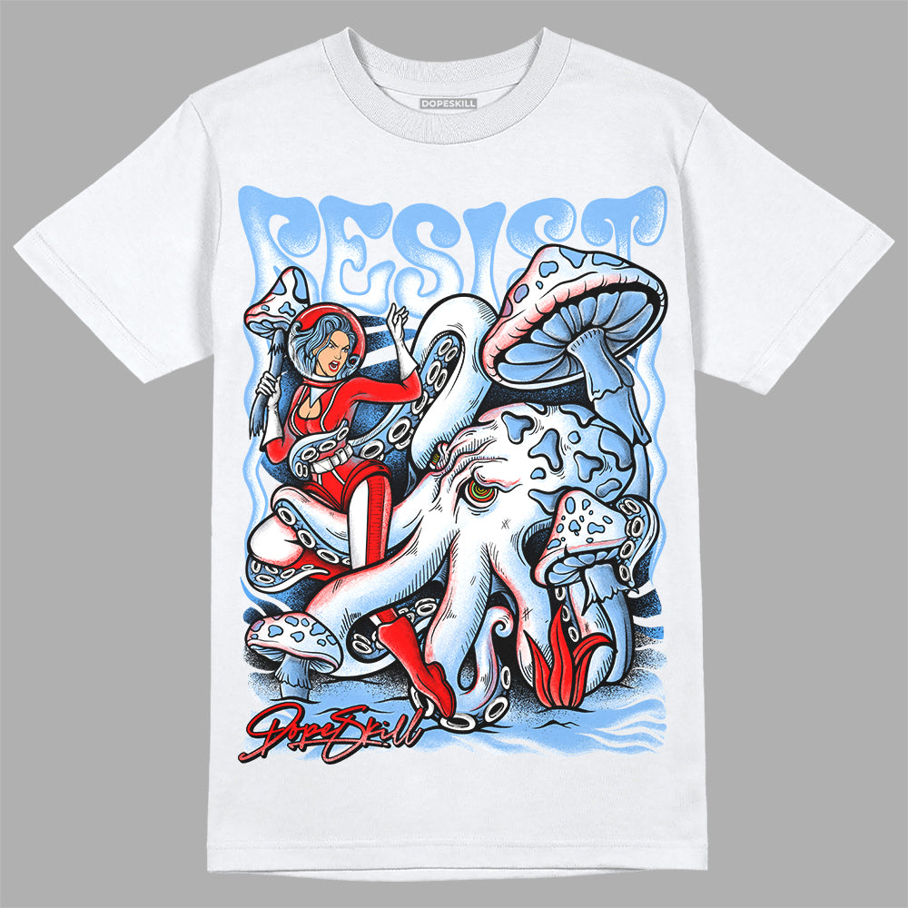 Jordan 9 Powder Blue DopeSkill T-Shirt Resist Graphic Streetwear - White