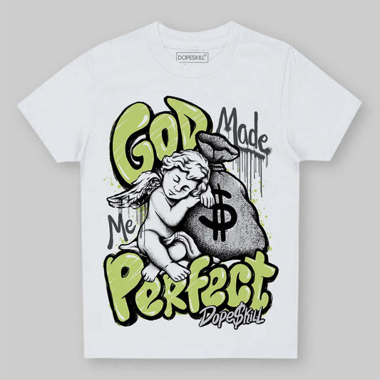 Jordan 4 GS “Light Lemon Twist” DopeSkill Toddler Kids T-shirt God Made Me Perfect Graphic Streetwear - White