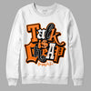 Orange, Black & White Sneakers DopeSkill Sweatshirt Talk Is Chip Graphic Streetwear - White