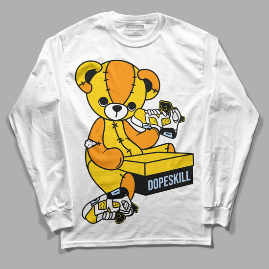 Jordan 6 “Yellow Ochre” DopeSkill Long Sleeve T-Shirt Sneakerhead BEAR Graphic Streetwear - White