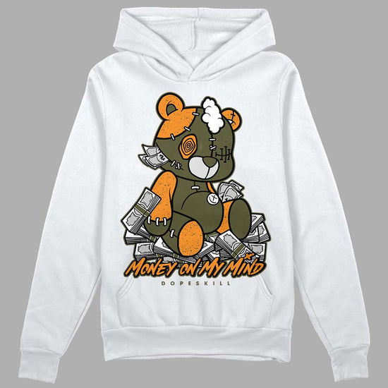 Jordan 5 "Olive" DopeSkill Hoodie Sweatshirt MOMM Bear Graphic Streetwear - White 