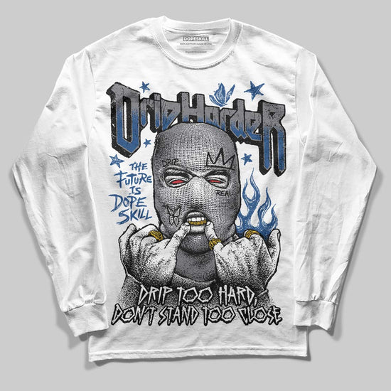 Jordan 9 Retro 'Flint Grey' 2026 DopeSkill Long Sleeve T-Shirt Drip Harder Graphic Streetwear - White