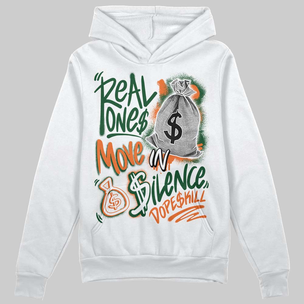 SoleFly x Air Jordan 3 “Fruits Of Our Labor” DopeSkill Hoodie Sweatshirt Real Ones Move In Silence Graphic Streetwear - White