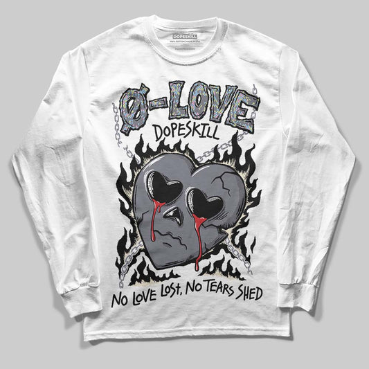 Jordan 11 Low CNY “Year of the Snake” DopeSkill Long Sleeve T-Shirt Crying Heart Graphic Streetwear - White