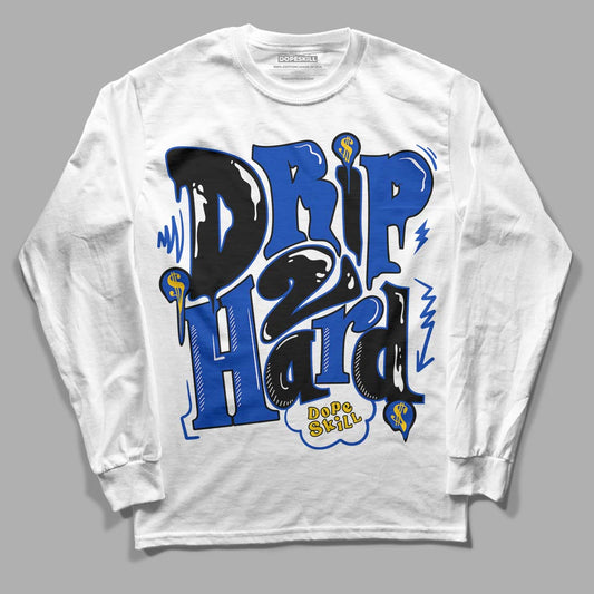 Jordan 14 “Laney” DopeSkill Long Sleeve T-Shirt Drip Too Hard Graphic Streetwear - White 