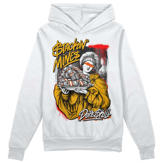 Dunk Low Championship Goldenrod (2021) DopeSkill Hoodie Sweatshirt Stackin Mines Graphic Streetwear - White