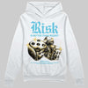Jordan 11 Retro Gamma Blue (2025) DopeSkill Hoodie Sweatshirt Risk Is Better Than Regret Graphic Streetwear - White