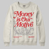 Jordan 1 Retro High OG “Sail” DopeSkill Sweatshirt Money Is Our Motive Typo Graphic Streetwear