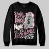 AMIRI White & Pink Stars Court Sneakers DopeSkill Sweatshirt Real Ones Move In Silence Graphic Streetwear - Black