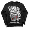 Jordan 14 "Black/White" DopeSkill Long Sleeve T-Shirt Paid In Full Graphic Streetwear - Black