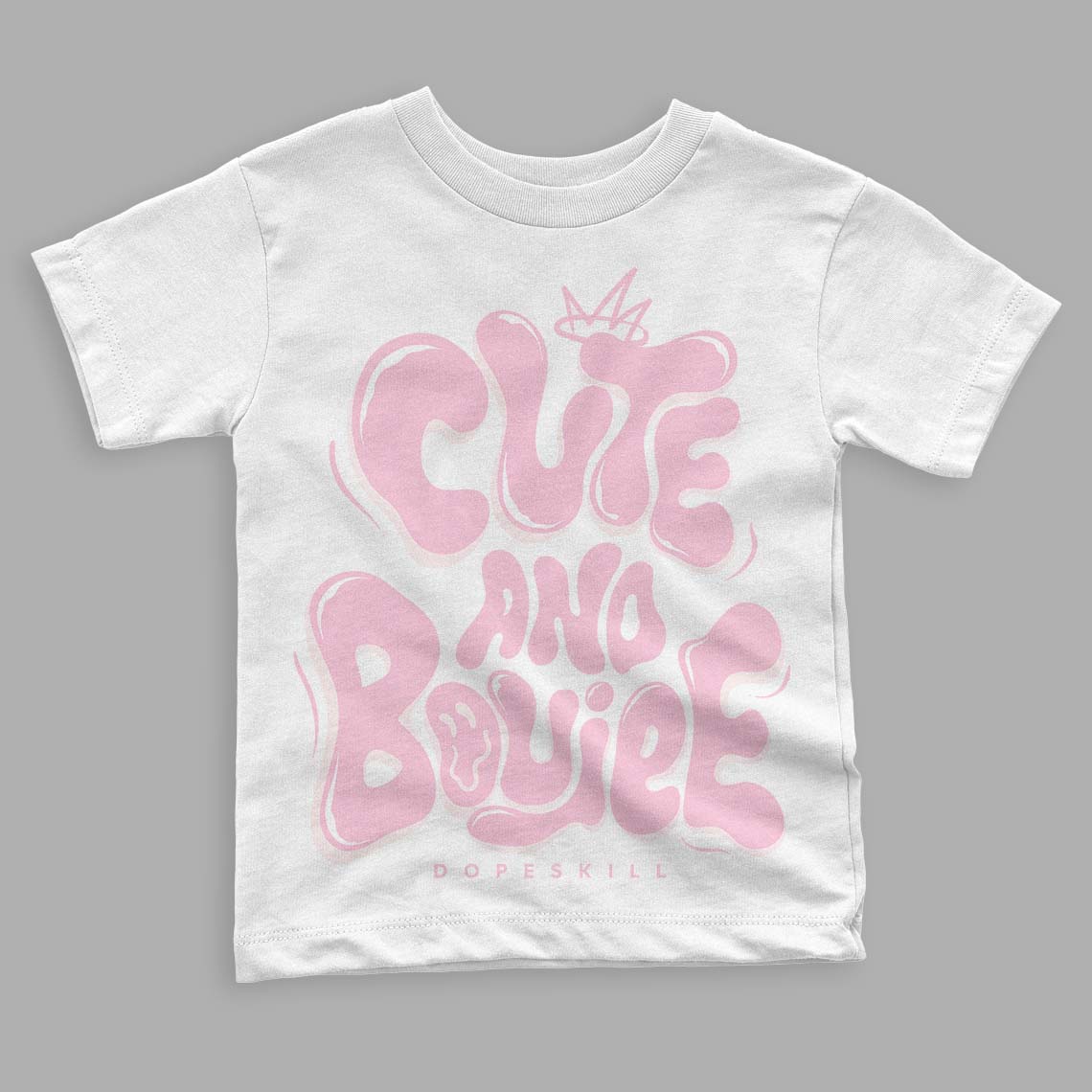 Dunk Low LX Pink Foam DopeSkill Toddler Kids T-shirt Cute and Boujee Graphic Streetwear - White