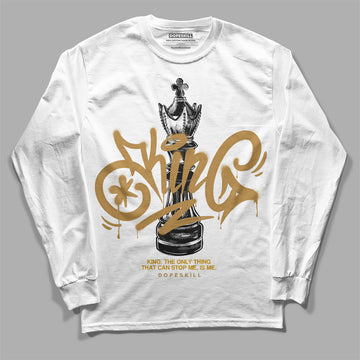 Jordan 13 Wheat 2023 DopeSkill Long Sleeve T-Shirt King Chess Graphic Streetwear - White 