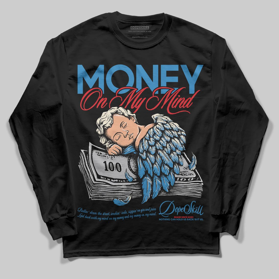 Jordan 3 Retro OG Rare Air DopeSkill Long Sleeve T-Shirt MOMM Graphic Streetwear - Black