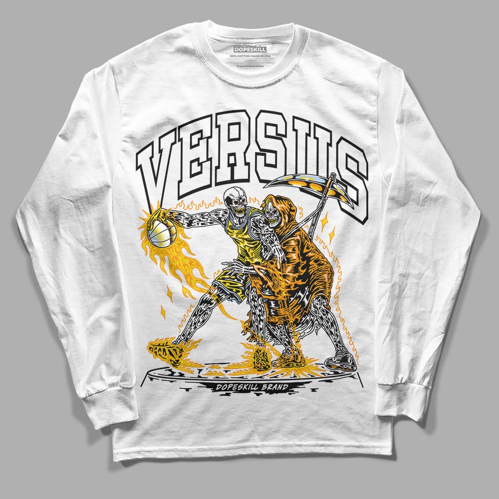Jordan 6 “Yellow Ochre” DopeSkill Long Sleeve T-Shirt VERSUS Graphic Streetwear - White