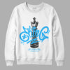 Jordan 2 Low "University Blue" DopeSkill Sweatshirt King Chess Graphic Streetwear - White