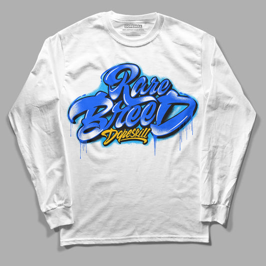 Royal Blue Sneakers DopeSkill Long Sleeve T-Shirt Rare Breed Type Graphic Streetwear - White