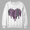 Jordan 2 “Mauve/Off-Noir” DopeSkill Sweatshirt Slime Drip Heart Graphic Streetwear - White 