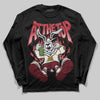 Jordan 4 “Sierra Red" DopeSkill Long Sleeve T-Shirt At The Top Graphic Streetwear - Black