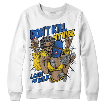 Dunk Low Vintage “Michigan” DopeSkill Sweatshirt Don't Kill My Vibe Graphic Streetwear - White