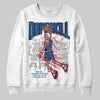 Jordan 1 Low OG “Storm Blue” DopeSkill Sweatshirt Thunder Dunk Graphic Streetwear - White