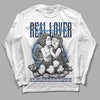 Jordan 3 "Midnight Navy" DopeSkill Long Sleeve T-Shirt Real Lover Graphic Streetwear - White