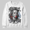 Jordan 5 Retro OG Black Metallic Reimagined DopeSkill Sweatshirt Money Don't Lie Graphic Streetwear - White