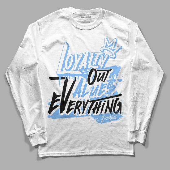 Jordan 9 Powder Blue DopeSkill Long Sleeve T-Shirt LOVE Graphic Streetwear - White 