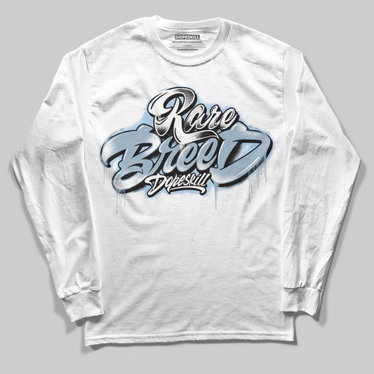 Jordan 40 “Blue Suede” DopeSkill Long Sleeve T-Shirt Rare Breed Type Graphic Streetwear - White