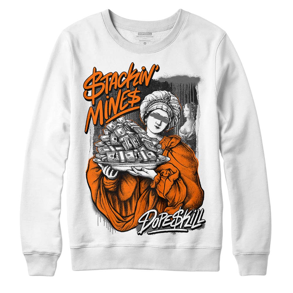 Jordan 3 Retro 'Fear Pack' DopeSkill Sweatshirt Stackin Mines Graphic Streetwear - White