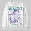 Jordan 5 OG “Grape” DopeSkill Sweatshirt All Earned Graphic Streetwear - White