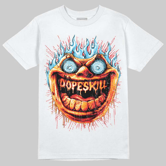 Red Sneakers DopeSkill T-Shirt Hellfire Graphic Streetwear - White