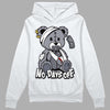 Jordan 14 Retro 'Stealth' DopeSkill Hoodie Sweatshirt Hurt Bear Graphic Streetwear - White