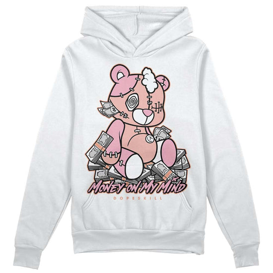 Jordan 11 Low “Legend Pink” DopeSkill Hoodie Sweatshirt MOMM Bear Graphic Streetwear - White