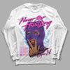 PURPLE  Sneakers DopeSkill Long Sleeve T-Shirt Never Stop Hustling Graphic Streetwear - White 