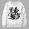 Jordan 1 Retro Low OG Black Cement DopeSkill Sweatshirt Talk Is Chip Graphic Streetwear - White