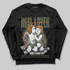 Jordan 4 Retro OG SP Undefeated (2025) DopeSkill Long Sleeve T-Shirt Real Lover Graphic Streetwear - Black