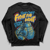 Royal Blue Sneakers DopeSkill Long Sleeve T-Shirt Fight For Right Graphic Streetwear - Black
