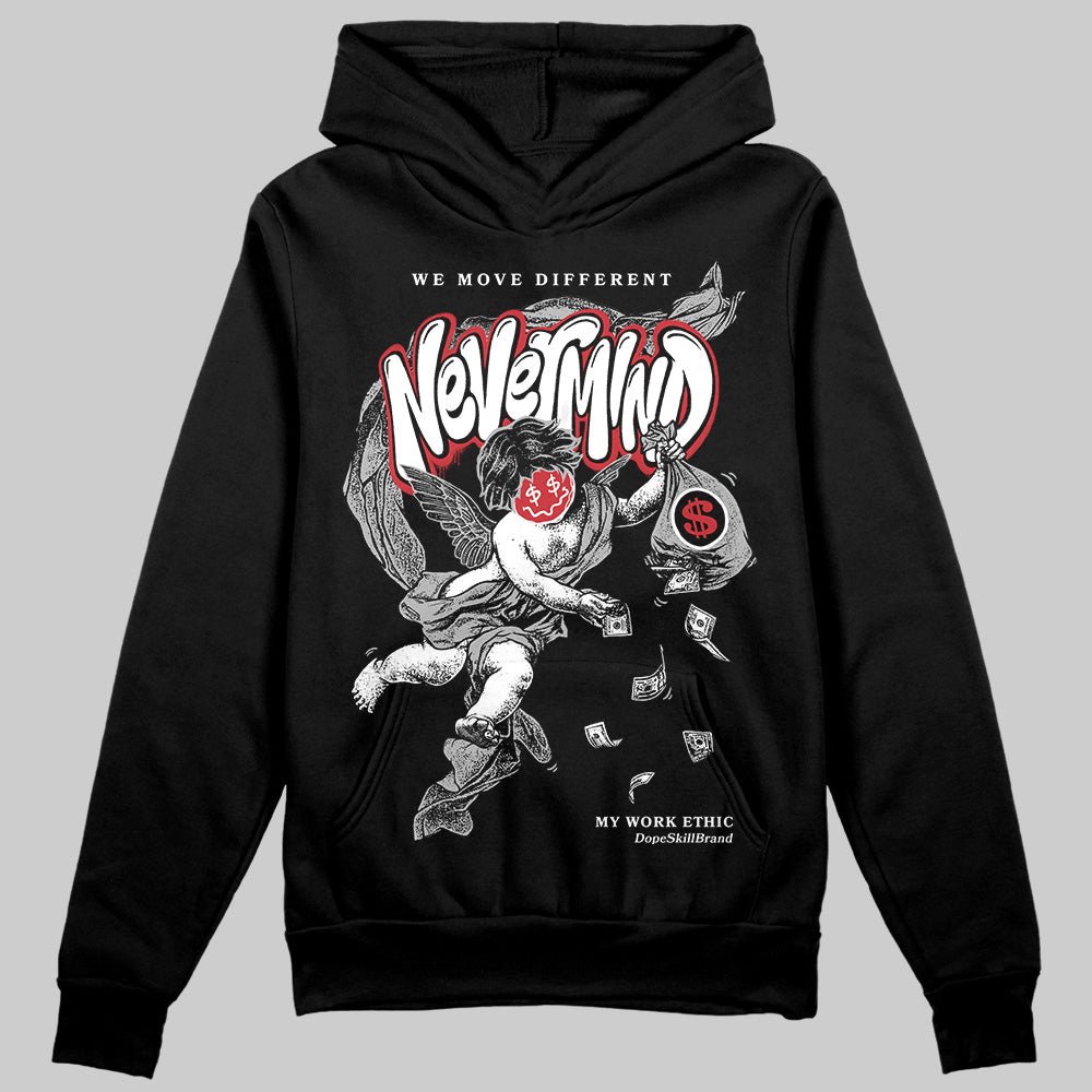 Jordan 11 “Bred Velvet” DopeSkill Hoodie Sweatshirt Nevermind Graphic Streetwear - Black