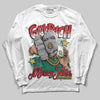 Jordan 3 Mexico 'El Vuelo' DopeSkill Long Sleeve T-Shirt Get Rich Graphic Streetwear - White