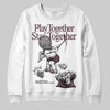 A Ma Maniére x Air Jordan 5 “Violet Ore” DopeSkill Sweatshirt Play together, Stay together Graphic Streetwear - WHite