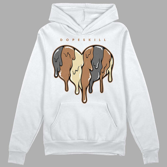 Jordan 6 WMNS Gore-Tex Brown Kelp DopeSkill Hoodie Sweatshirt Slime Drip Heart Graphic Streetwear - White