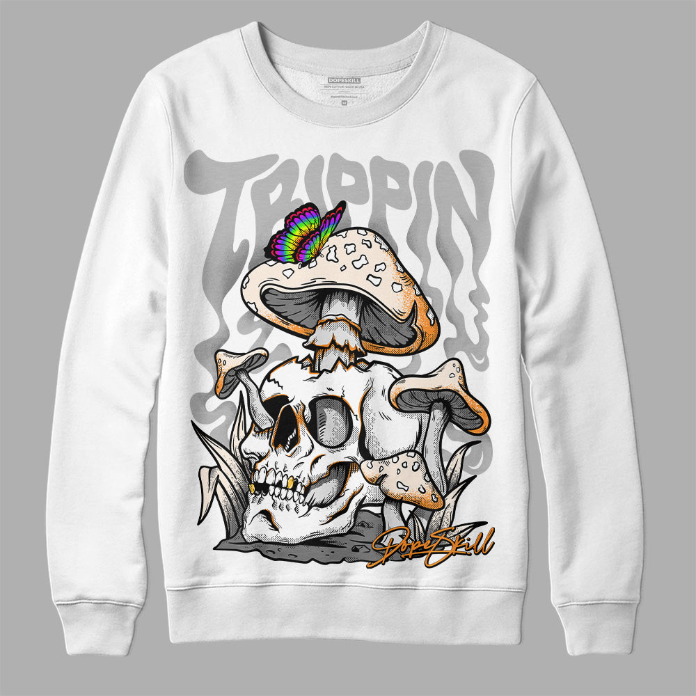 Dunk Low Cool Grey DopeSkill Sweatshirt Trippin  Graphic Streetwear - White 