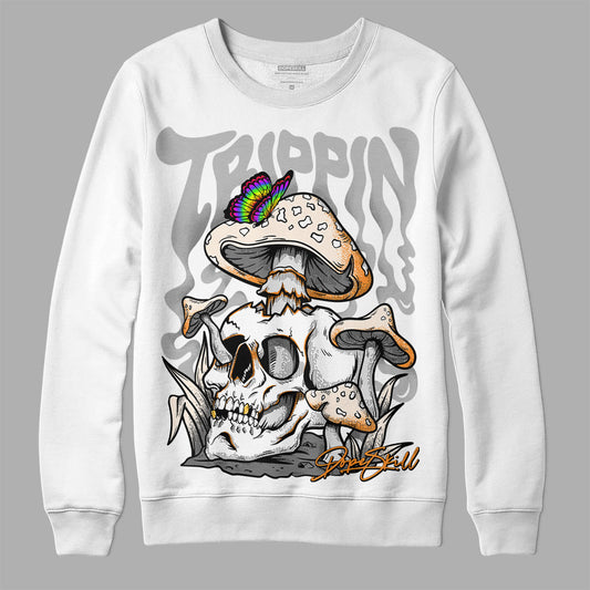 Dunk Low Cool Grey DopeSkill Sweatshirt Trippin  Graphic Streetwear - White 